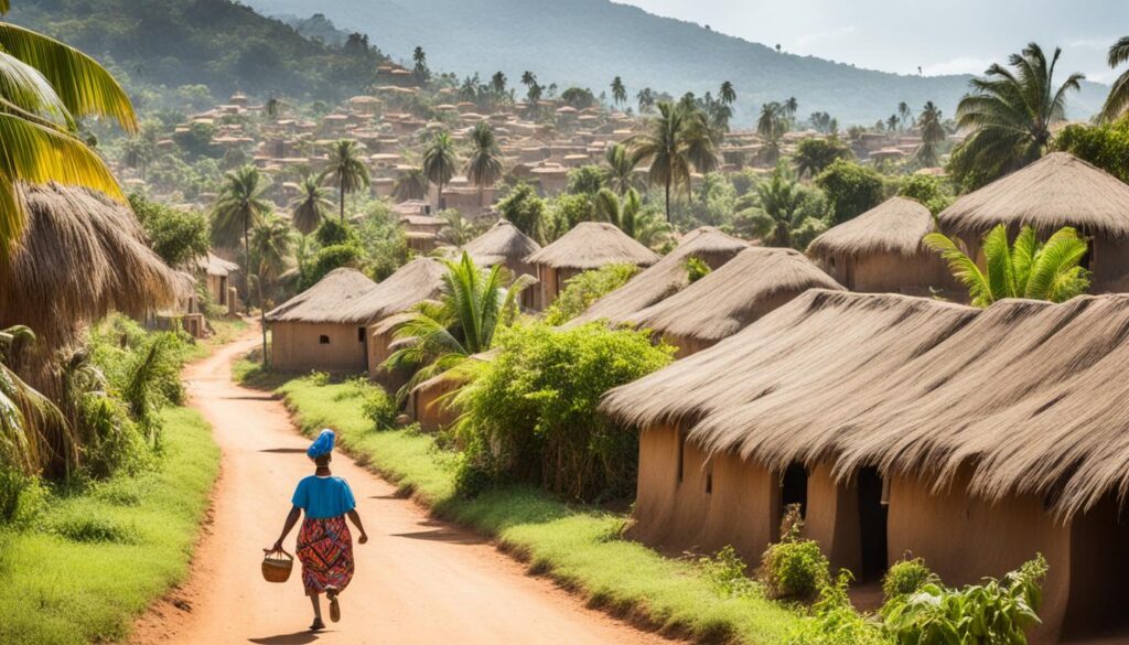African village exploration