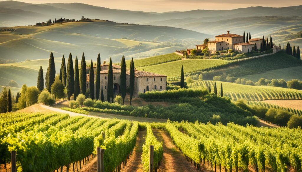 Tuscan vineyards