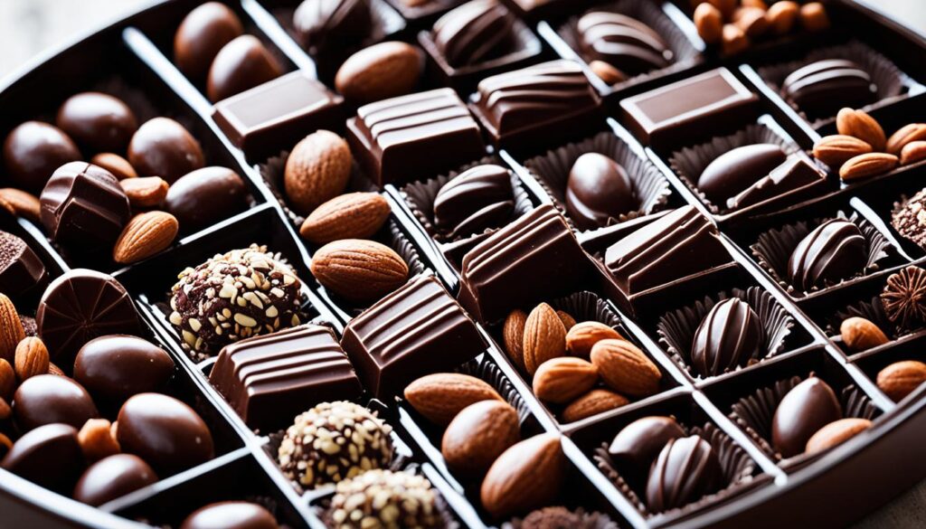 dark chocolate snacks