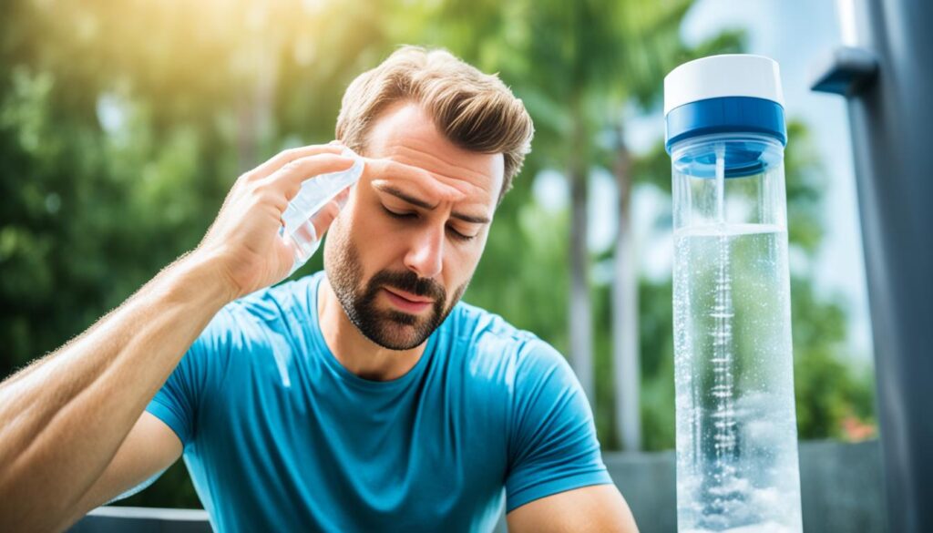 drinking water for temperature regulation